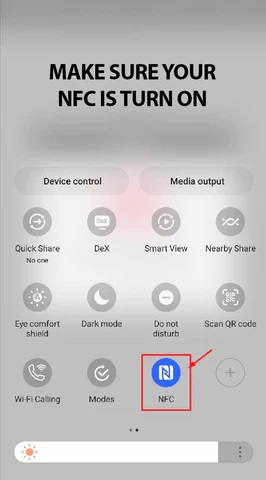 make sure your NFC is turn on