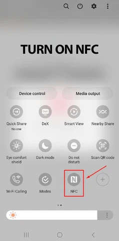 turn on NFC