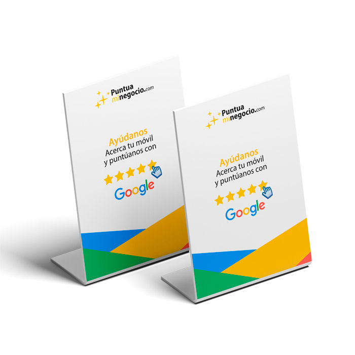 Pack 2 Soportes NFC para Google Reviews 1 Pack 2 Soportes / Stand NFC para Google Reviews