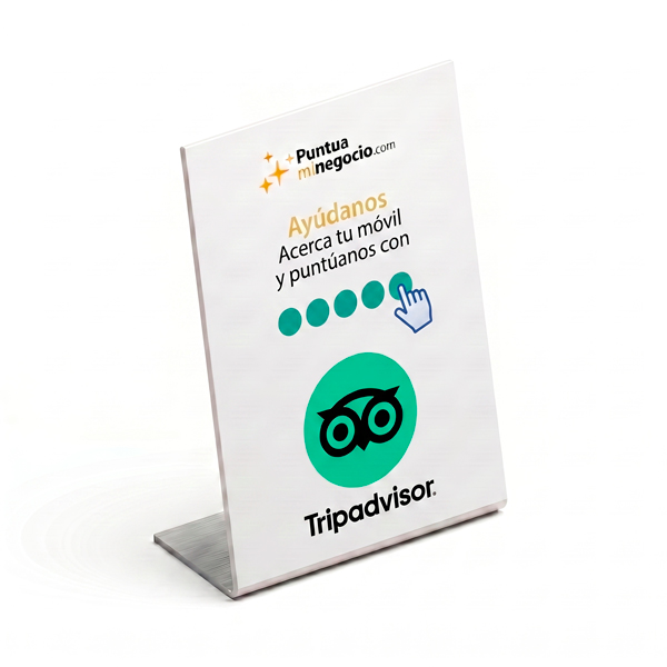 Soporte / Stand NFC para Reseñas en Tripadvisor