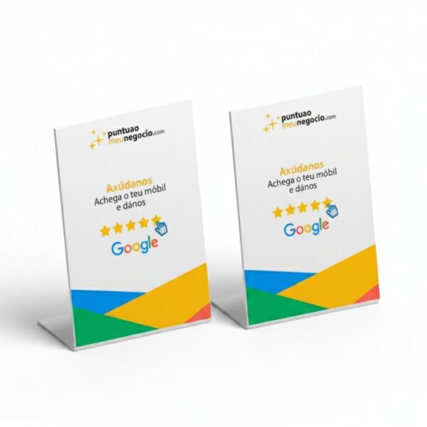 Inicio 2 Pack 2 Soportes NFC para Google Reviews