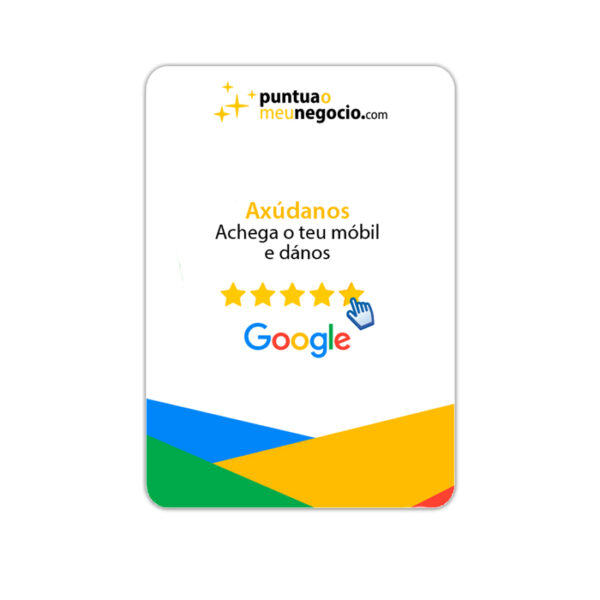 Inicio 4 Tarxeta NFC para Google Reviews